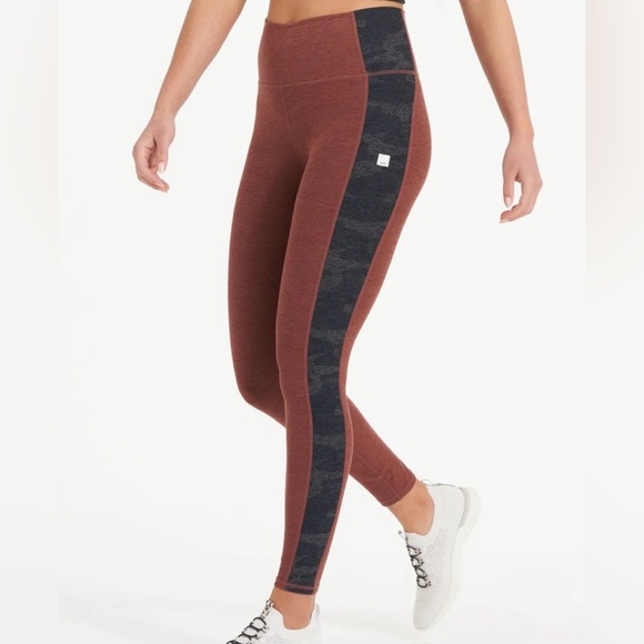 Vuori✨ Halo Aspire Elevation Legging✨Cedar Heather Grey Stripe✨Size Large - Picture 3 of 6